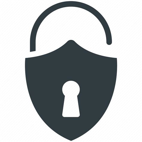 Padlock Password Privacy Security Shield Shape Icon Download On