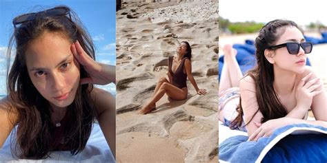 Potret Gaya Seleb Tetap Photogenic Saat Berjemur Di Pantai Ada Yang