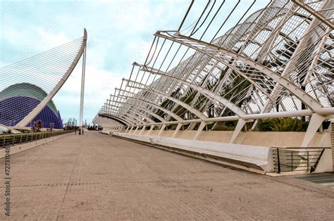 Valencia Spain January Ciudad De Las Artes Y Las Ciencias