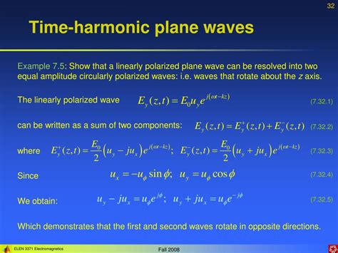 Ppt Lecture 7 Helmholtz Wave Equations And Plane Waves Powerpoint