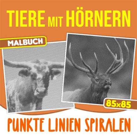 Tiere Mit H Rnern Punkte Linien Spiralen Malbuch Sammlung Besonderer