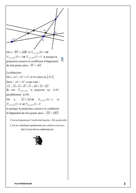 La projection dans le plan Exercices corrigés 1 AlloSchool