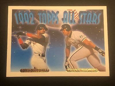 1992 Topps GOLD All Stars Fred McGriff Frank Thomas 401 PADRES And