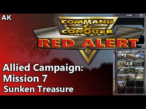 Command Conquer Red Alert Allied Campaign Mission 7 Sunken