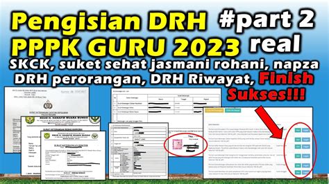 Pengisian DRH PPPK Guru Part 2 Unggah Dokumen Cetak DRH Perorangan