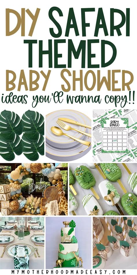 DIY Safari Themed Baby Shower Ideas Decorations Food Games My