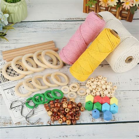 Macrame Kit Macrame Supplies With 329Yards X 3mm Macrame Cord DIY