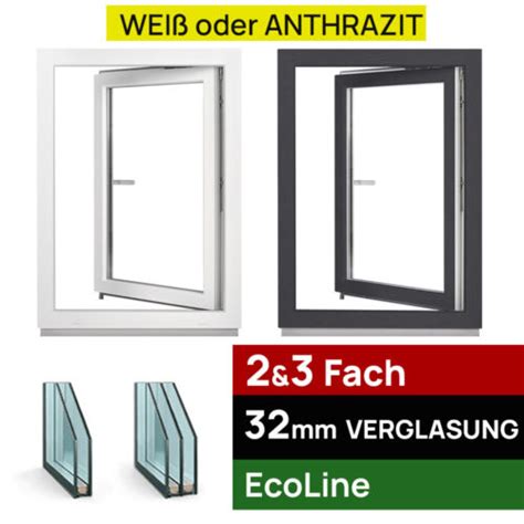 Kellerfenster Kunststoff Fenster Dreh Kipp Fach Verglast Wei Oder