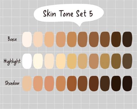 Skin Tone Color Chart Skin Color Chart Skin Tone Chart 41 Off