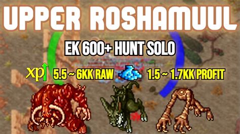 Tibia EK HUNT SOLO UPPER ROSHAMUUL LADO ALTERNATIVO YouTube