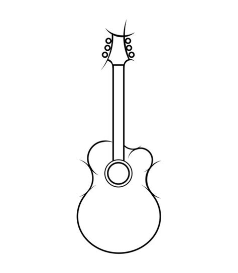 Premium Vector Slylized Vector Illustration Of Acoustic Guitar