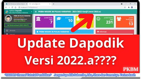 Cara Update Aplikasi Dapodik 2022 A Terbaru YouTube