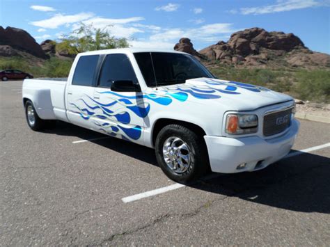 1993 Gmc 3500 Crew Cab Dually 74l V8 Engine Custom Paint Job Lowered