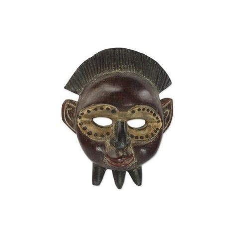 Novica Hand Crafted African Sese Wood Mask By A Ghanaian Artisan 45 Liked On Polyvore