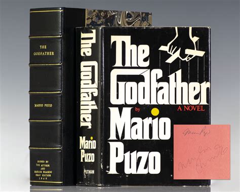 The Godfather By Puzo Mario Marlon Brando 1969 Signed By Author