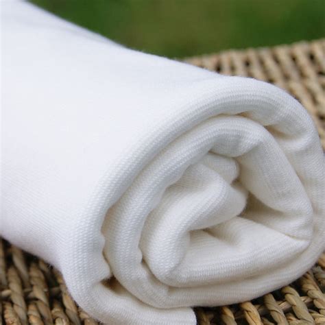 Quality Organic Bamboo Stretch Rib 1x1 Natural Knit Fabric – Kinderel ...