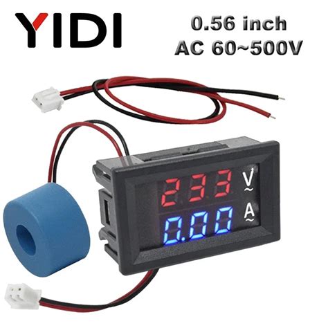 Digital Lcd Voltmeter Ammeter Ac V A A V Voltage