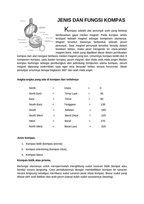 Doc Cara Membaca Kompas Dokumentips