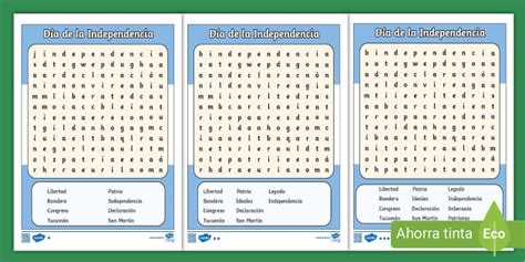 Sopa De Letras D A De La Independencia De Argentina Twinkl
