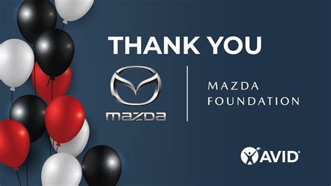 Avid On Twitter Thank You Mazda Foundation For Your Continued