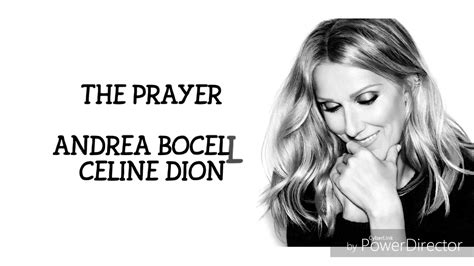 The Prayer Celine Dion Ft Andrea Bocelli Lyrics Youtube