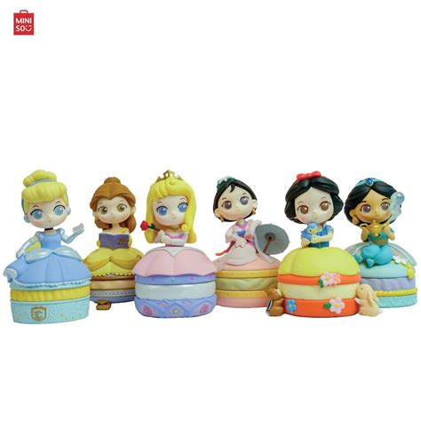 MINISO Disney Princess Series กลองเกบของ รน Macaron Blind Box