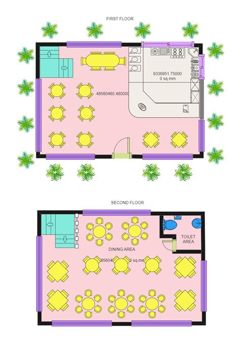 Coffee Restaurant Floor Plan Template Edrawmax Edrawmax Templates