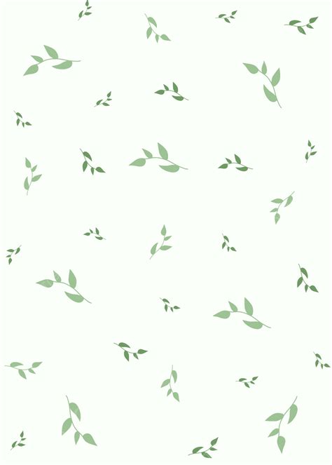 Cute Minimalist Green Leaves Background Wallpaper Image For Free Download Pngtree