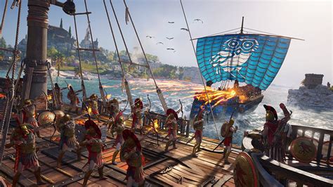 Assassins Creed Odyssey 11 Minutos De Combate Naval A 4k