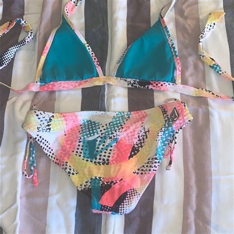 Volcom Swim Volcom Bikini Top Bottom Xs Poshmark