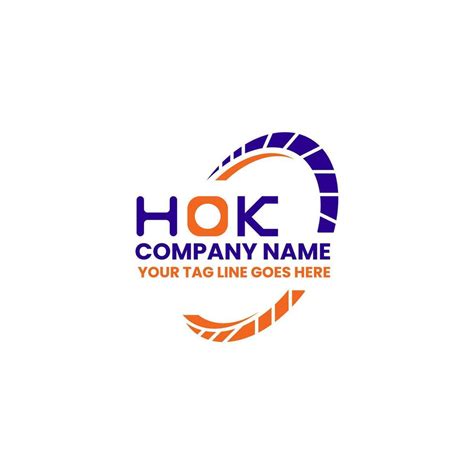 HOK Letter Logo Creative Design With Vector Graphic HOK Simple And