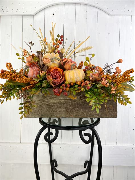 Rustic Fall Arrangement, Fall Table Decor, Mantle Decor, Farmhouse
