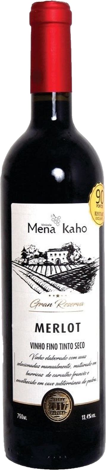 Mena Kaho Gran Reserva Merlot Revista Adega