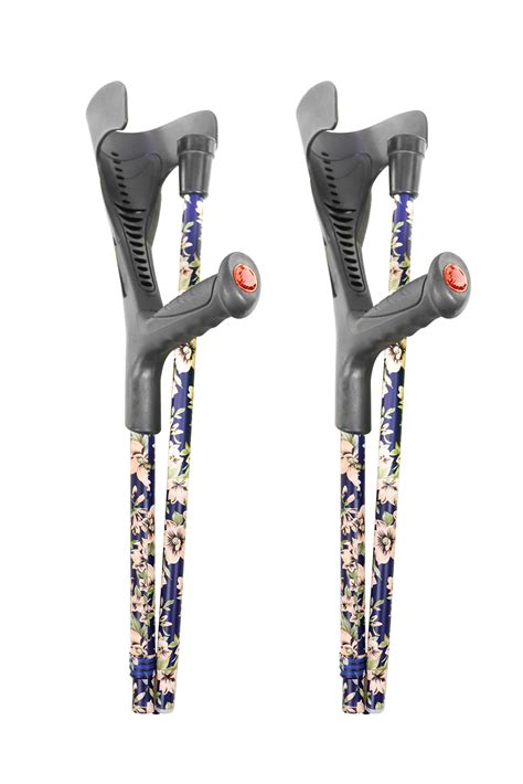 Pepe Folding Crutches For Adults X2 Units Open Cuff Foldable