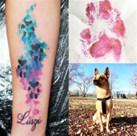 23 Surprisingly Sweet & Stunning Paw Print Tattoos