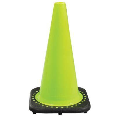 Jbc Safety Lime Traffic Cone W Black Base Traffic Cones Bases