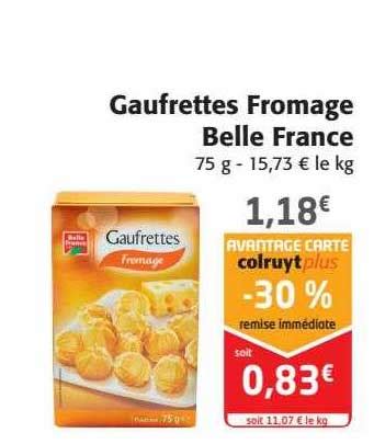 Promo Gaufrettes Fromage Belle France Chez Colruyt ICatalogue Fr