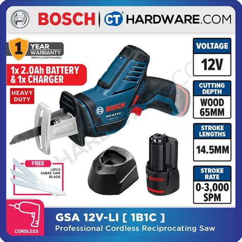 Bosch Gsa V Li Cordless Sabre Saw V L L Gsa Vlisolo