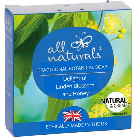 All Naturals Organic Soap Delightful Linden Blossom And Honey 100g