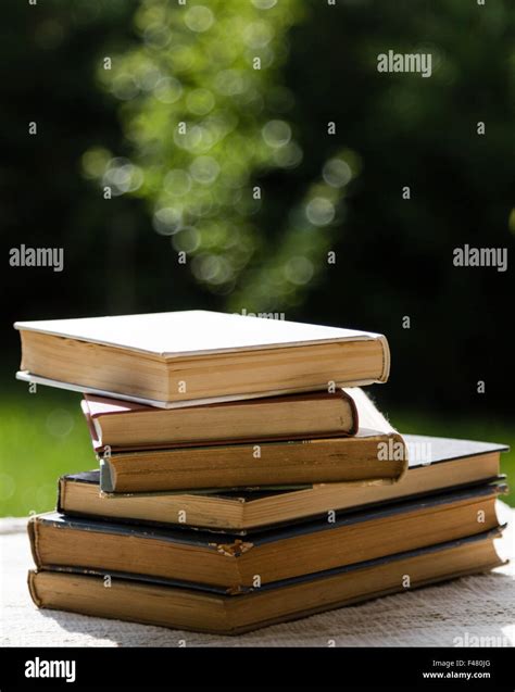 stack of old books Stock Photo - Alamy