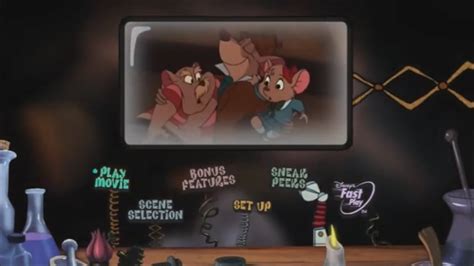 The Great Mouse Detective 1986 Dvd Menu Walkthrough YouTube