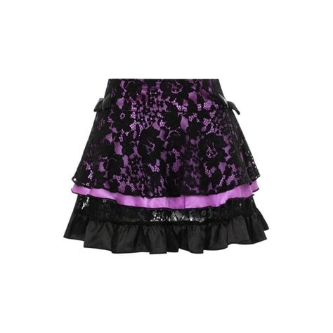 Mini Skirt Sexy Y2k Gothic Black Lace High Waist Pleated A Line Skirt