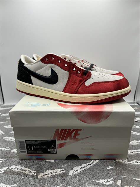 Size 11 5 Trophy Room Air Jordan 1 Retro Og Sp Low Away Fn0432 100 Red