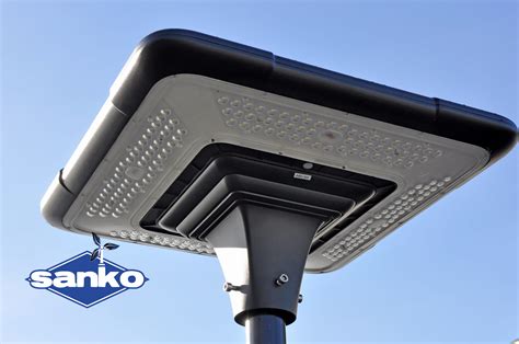 Lampa Solarna Parkowa Led P Led W Panel W Lifepo Ah Sanko