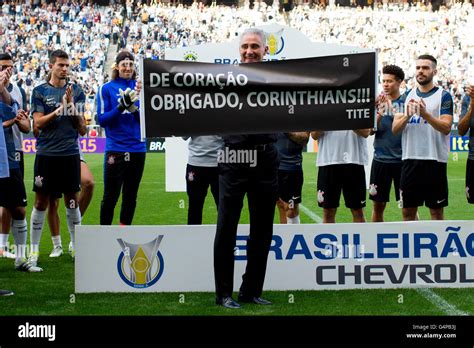 SAO PAULO Brazil 06 19 2016 CORINTHIANS X BOTAFOGO Tite