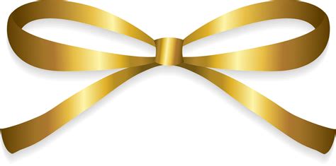 isolate gold ribbon bow 13793097 PNG