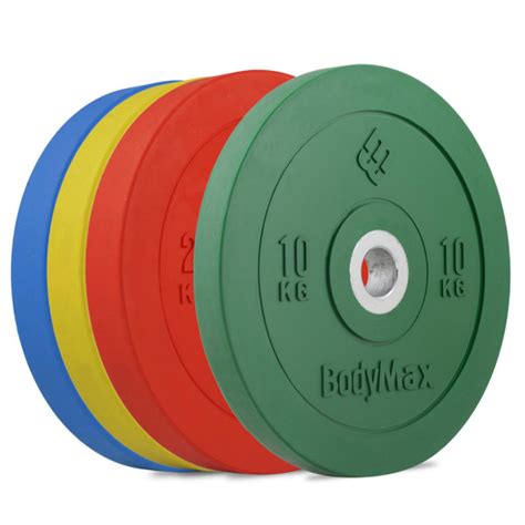 Bodymax Coloured Olympic Rubber Bumper Weight Plates Shop Online Fitshop