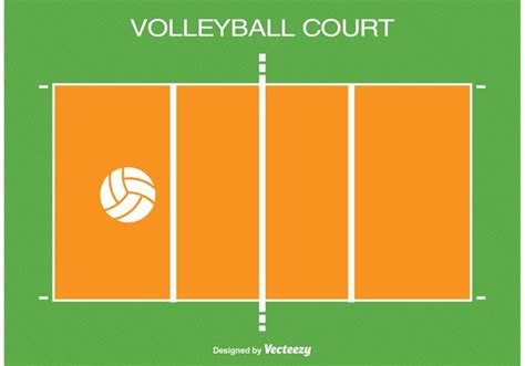 Volleyball Court Drawing at PaintingValley.com | Explore collection of ...