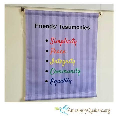 Integrity Testimony - Amesbury Quakers