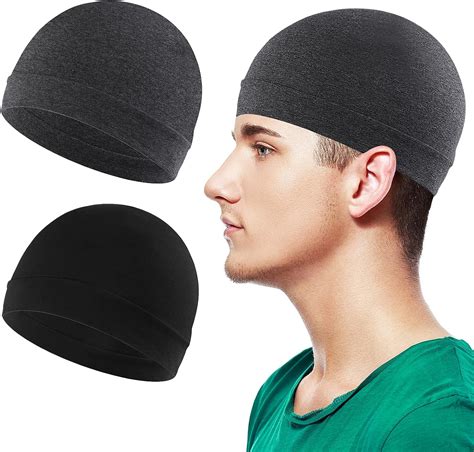 WLLHYF 2 pcs Dünne Mütze Herren Damen Skull Cap Slouch Beanie Mütze